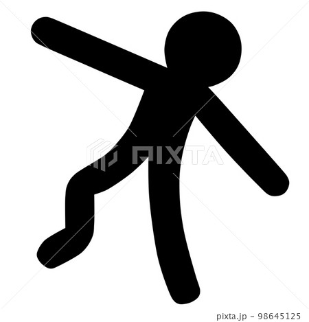 待ち構えている棒人間 98645125