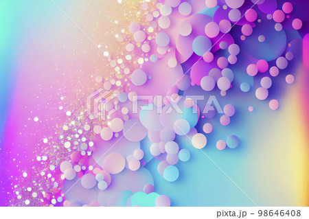 背景素材:抽象的な粒子やグリッターのパーティクルグラデーション背景	 98646408