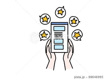たくさんのユーザーに支持され愛されるアプリケーションのイラスト 98646995