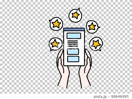 たくさんのユーザーに支持され愛されるアプリケーションのイラスト 98646995