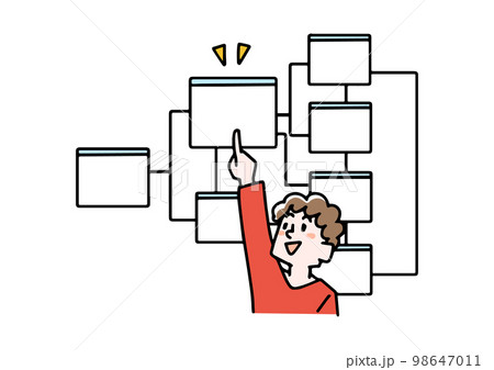 アプリケーションのインターフェイスが明瞭な様子 アプリケーションのインターフェイスが明瞭な様子 98647011