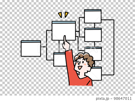 アプリケーションのインターフェイスが明瞭な様子 アプリケーションのインターフェイスが明瞭な様子 98647011
