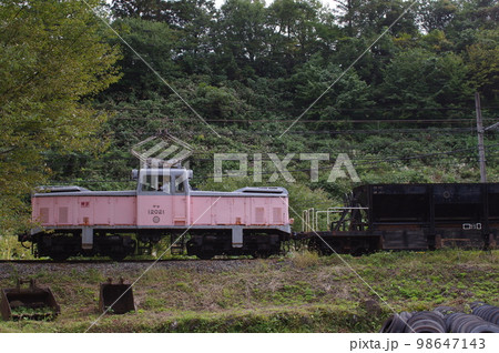 富山地方鉄道 有峰口付近 デキ12021サイド 富山地方鉄道 有峰口付近 デキ12021サイド 98647143