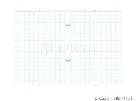原稿用紙＿画線グリーン 98647617