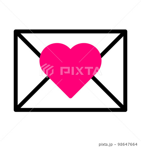 valentine icon set duotone black pink style illustration vector element and symbol perfect. 98647664