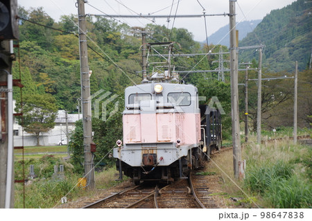 富山地方鉄道 有峰口駅 工事列車デキ12021 98647838