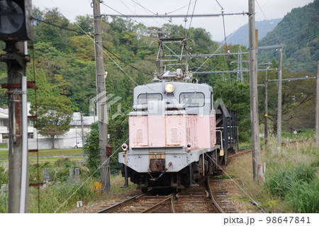 富山地方鉄道 有峰口駅 工事列車デキ12021 98647841