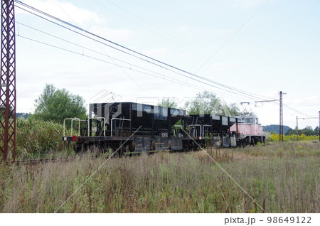 富山地方鉄道 横江付近 工事列車 富山地方鉄道 横江付近 工事列車 98649122