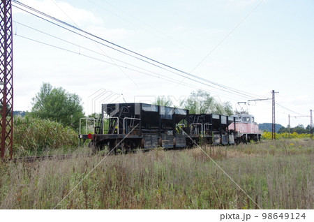 富山地方鉄道 横江付近 工事列車 富山地方鉄道 横江付近 工事列車 98649124