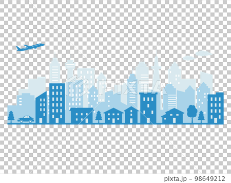 Cityscape _ blue tone 98649212