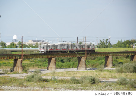 富山地方鉄道 常願寺川鉄橋 普通列車17480形 富山地方鉄道 常願寺川鉄橋 普通列車17480形 98649390