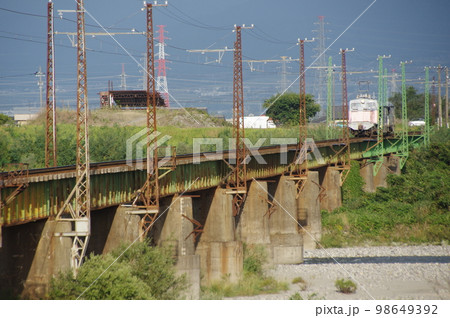 富山地方鉄道 常願寺川鉄橋 富山地方鉄道 常願寺川鉄橋 98649392
