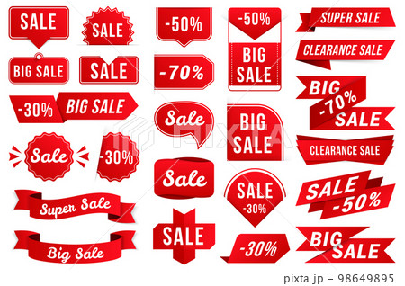 Red Sale Banners 98649895