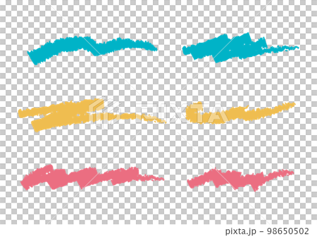 Hand drawn style line set Hand drawn style line set 98650502