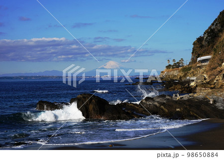 冨嶽三十六景・房州保田ノ海岸 1月鋸南町14富士山と保田海岸 冨嶽三十六景・房州保田ノ海岸 1月鋸南町14富士山と保田海岸 98650884