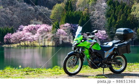 バイクツーリング:春の中綱湖 バイクツーリング:春の中綱湖 98651368