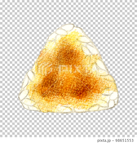 焼きおにぎり 和食の手描き水彩イラスト素材 焼きおにぎり 和食の手描き水彩イラスト素材 98651553