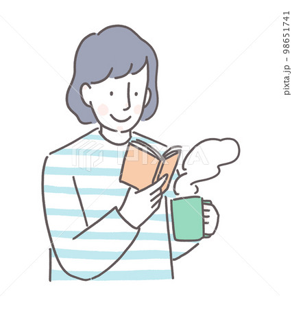 読書を楽しむ女性 98651741