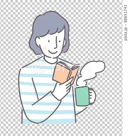 読書を楽しむ女性 98651741