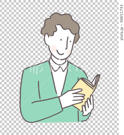 adult reading 98651743