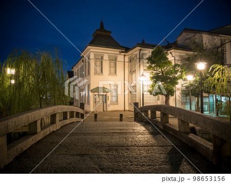 岡山_倉敷美観地区の夜景絶景 98653156