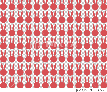 兔子圖案材質紅色 98653727