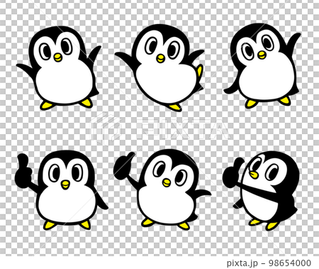 Cute penguin character set 2 (banzai, nice, good, etc.) Cute penguin character set 2 (banzai, nice, good, etc.) 98654000
