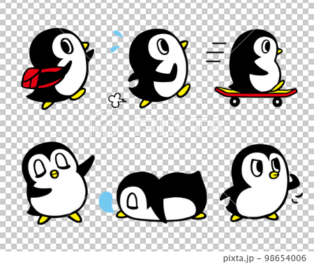 可愛企鵝人設7(奔跑、滑板、託付你、睡覺等) 可愛企鵝人設7(奔跑、滑板、託付你、睡覺等) 98654006