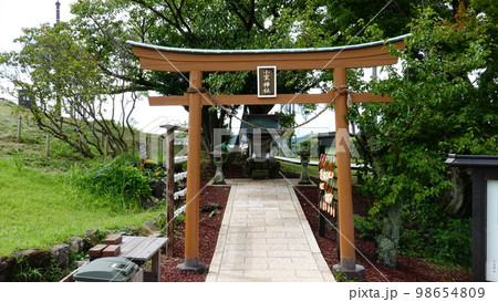 静岡県伊豆 小室山の山頂の小室神社 9581 静岡県伊豆 小室山の山頂の小室神社 9581 98654809