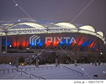 新潟市 ビッグスワンのライトアップ 新潟市 ビッグスワンのライトアップ 98655079