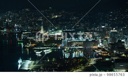 長崎の夜景(鍋冠山より撮影) 長崎の夜景(鍋冠山より撮影) 98655763