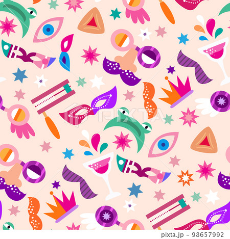 Happy Purim pattern 1 98657992