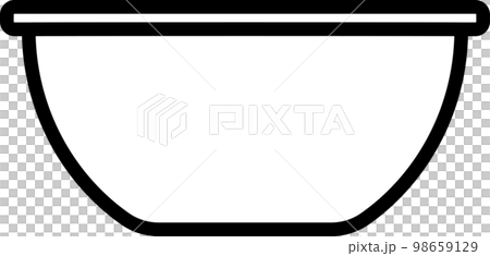 bowl simple illustration icon bowl simple illustration icon 98659129