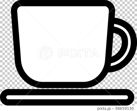 Simple pictogram illustration of a cup Simple pictogram illustration of a cup 98659130