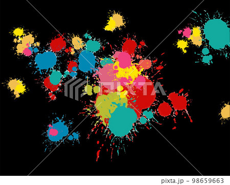 Watercolor splashes. Spot of paint. Colors grunge texture. Splatter of rainbow paint for your design Watercolor splashes. Spot of paint. Colors grunge texture. Splatter of rainbow paint for your design 98659663