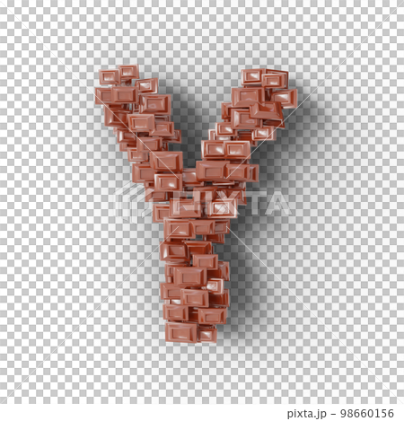 巧克力棒的 3D 角色 98660156