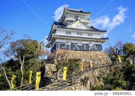 岐阜県 晴天下の岐阜城 岐阜県 晴天下の岐阜城 98660861