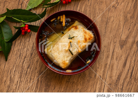 やきたてお餅　日本食　Dish Japanese foods of the rice cake 98661667