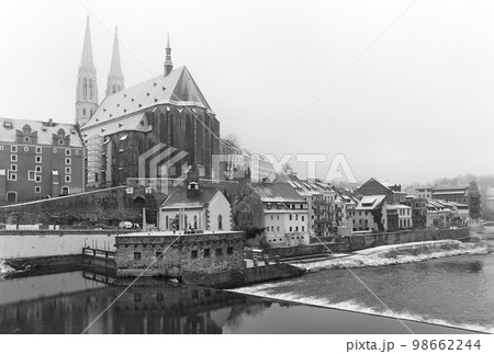 Goerlitz city on the Lusatian Neisse River in winter, Germany. Goerlitz city on the Lusatian Neisse River in winter, Germany. 98662244