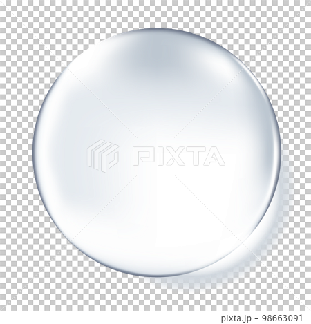 透明な球体のベクターイラスト(グラデーションメッシュ使用) 透明な球体のベクターイラスト(グラデーションメッシュ使用) 98663091