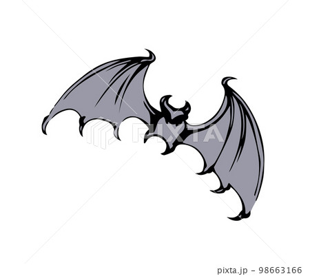 The bat is flying. Vector drawing 98663166