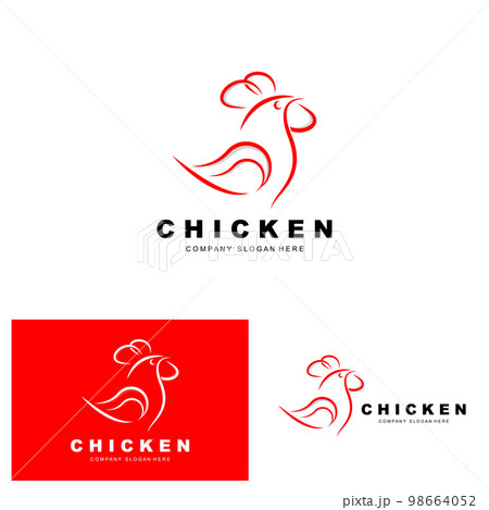 Chicken Logo, Farm Animal Vector, Design For Chicken Farm, Fried Chicken Restaurant, Cafe Chicken Logo, Farm Animal Vector, Design For Chicken Farm, Fried Chicken Restaurant, Cafe 98664052
