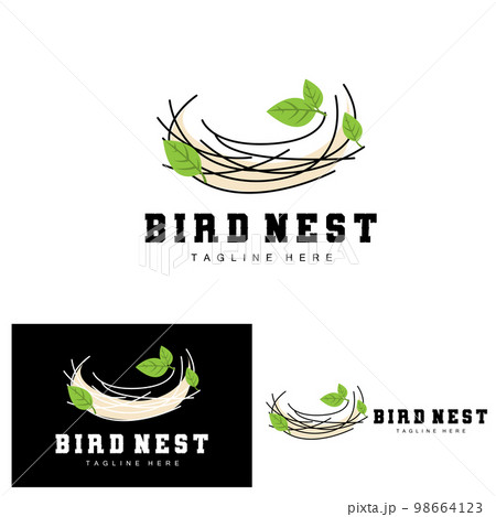 Bird's Nest Logo Design, Bird House Vector For Eggs, Bird Tree Logo Illustration Bird's Nest Logo Design, Bird House Vector For Eggs, Bird Tree Logo Illustration 98664123