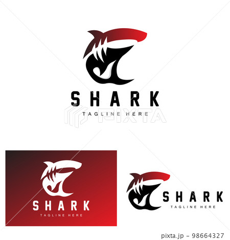 Shark Logo, Wild Fish Vector Illustration, Ocean Predator, Product Brand Design Icon Shark Logo, Wild Fish Vector Illustration, Ocean Predator, Product Brand Design Icon 98664327