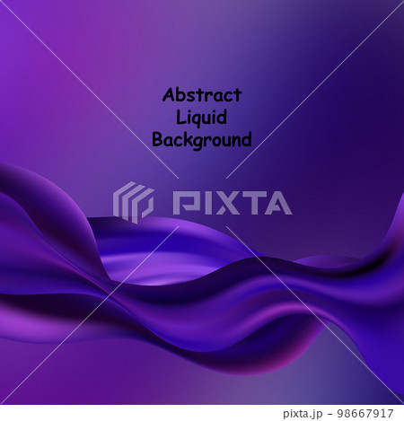 Multi-colored wave. liquid vector background....のイラスト素材 [98667917] - PIXTA