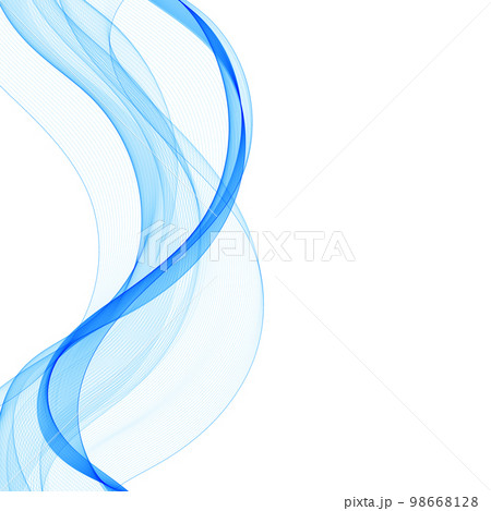 Blue abstract wave, windy background. Design. eps 10 Blue abstract wave, windy background. Design. eps 10 98668128