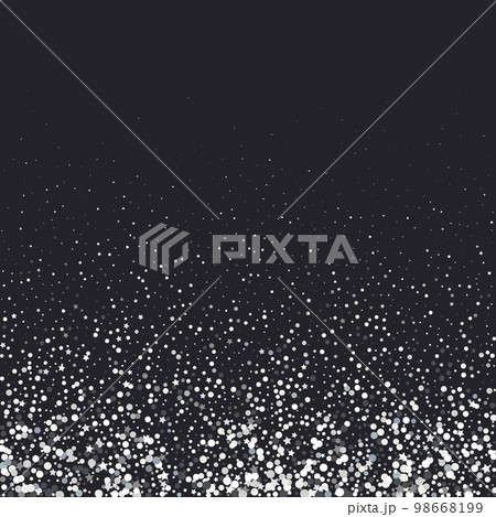 Gray shimmery particles on black background. eps 10 98668199