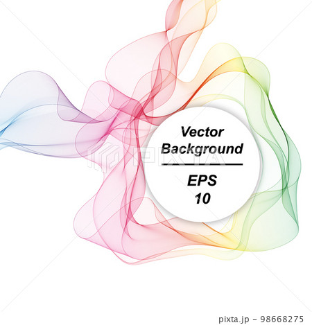 Colored abstract wave. Vector background. Design element. eps 10 98668275
