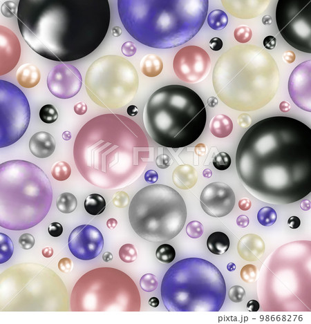 Colored pearls. Abstract vector background. eps 10 98668276