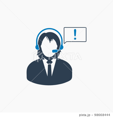 Customer support icon. Flat style vector EPS. Customer support icon. Flat style vector EPS. 98668444